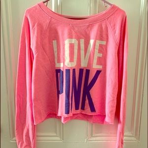 PINK cropped pullover